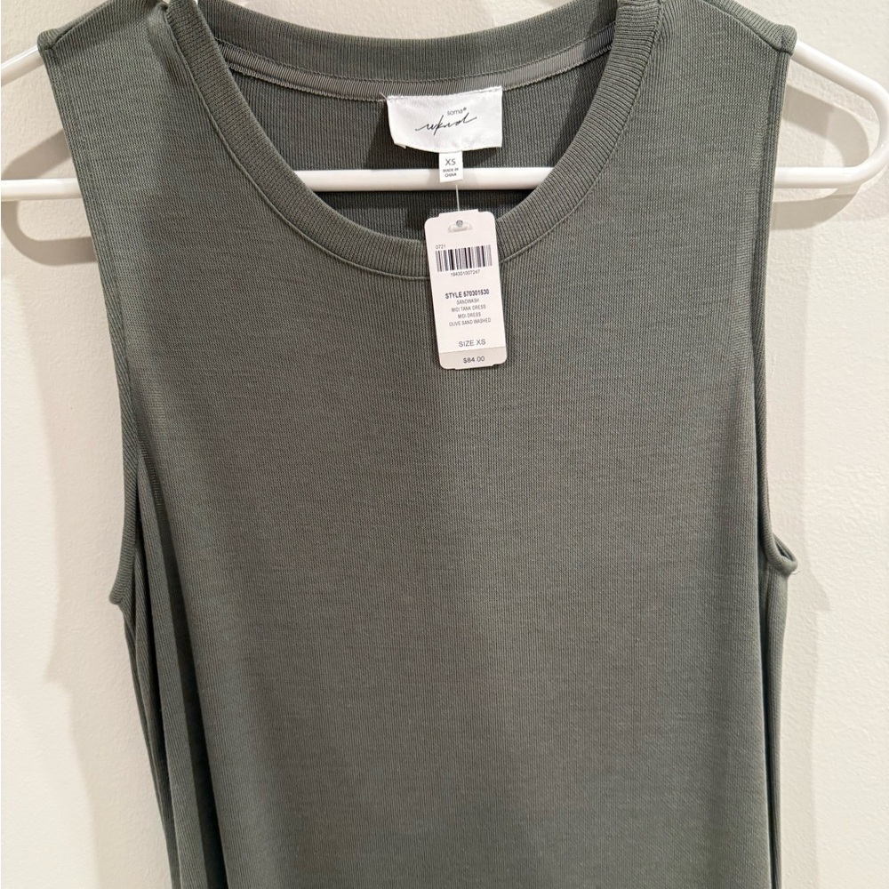Soma Midi Tank Dress Olive Green Size XS